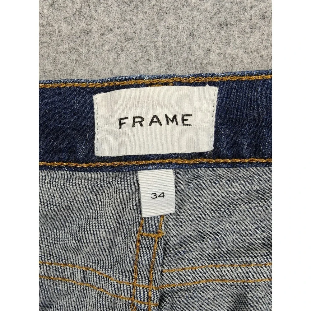 Frame L'Homme Slim‎ Jeans Mens 34x32 Blue Dark Wash Slim Tapered Denim Pants